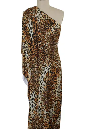 1 yard of Rowrrr, Baby! Animal Print ITY - Browns/Black/White