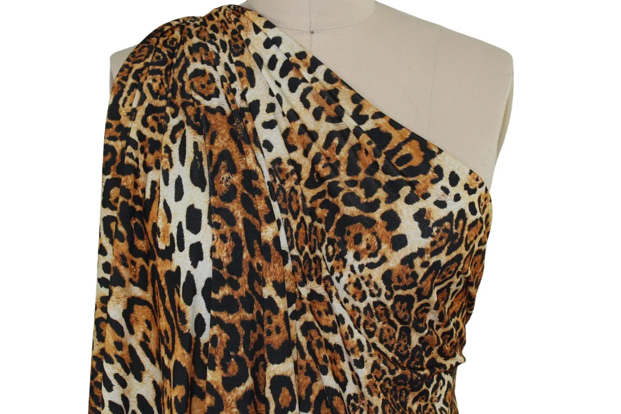 1 yard of Rowrrr, Baby! Animal Print ITY - Browns/Black/White