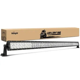 52 Inch 300W 30000LM Double Row Spot Flood LED Light Bar