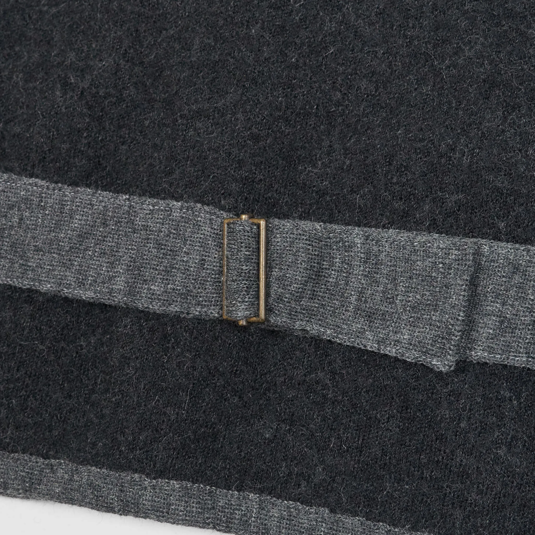 A Piece of Chic Black and Gray Wool Vest