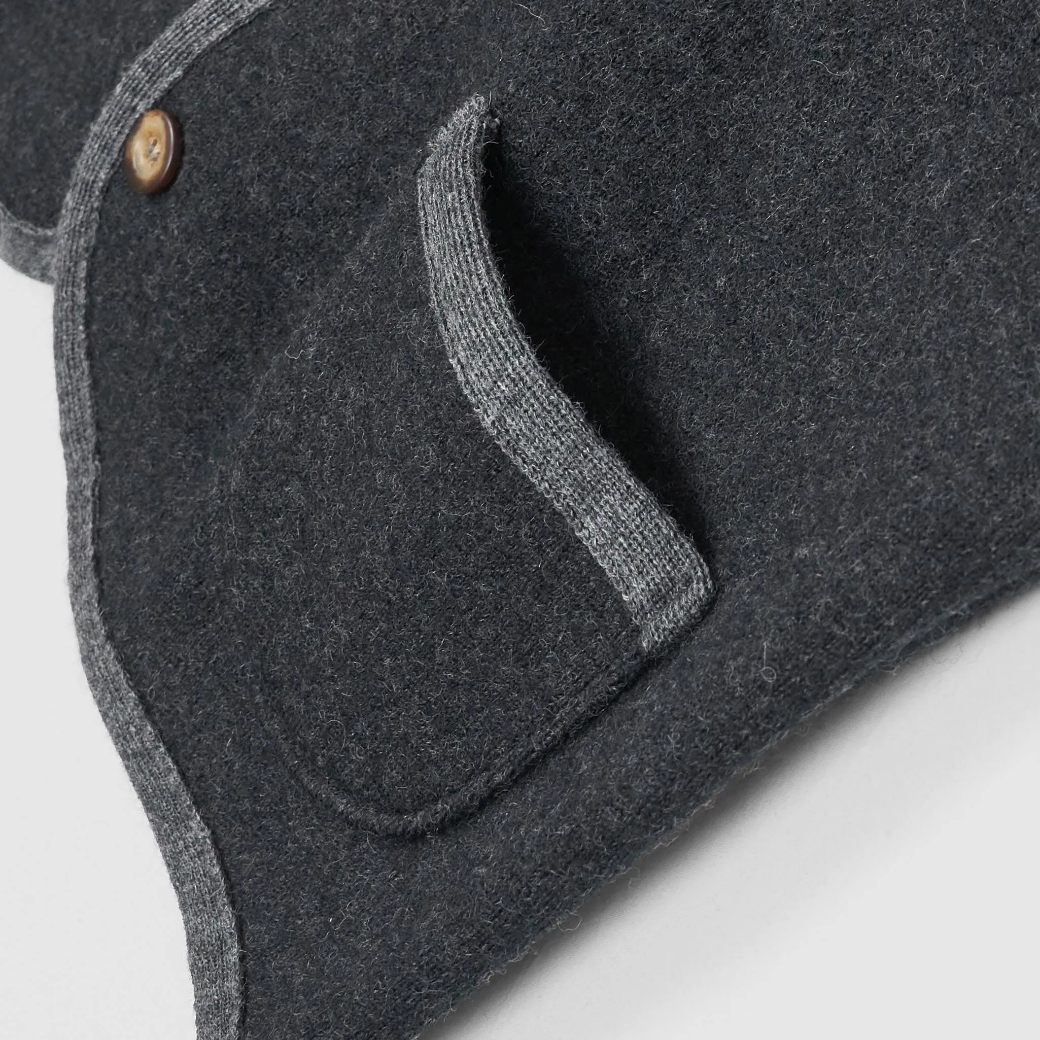 A Piece of Chic Black and Gray Wool Vest