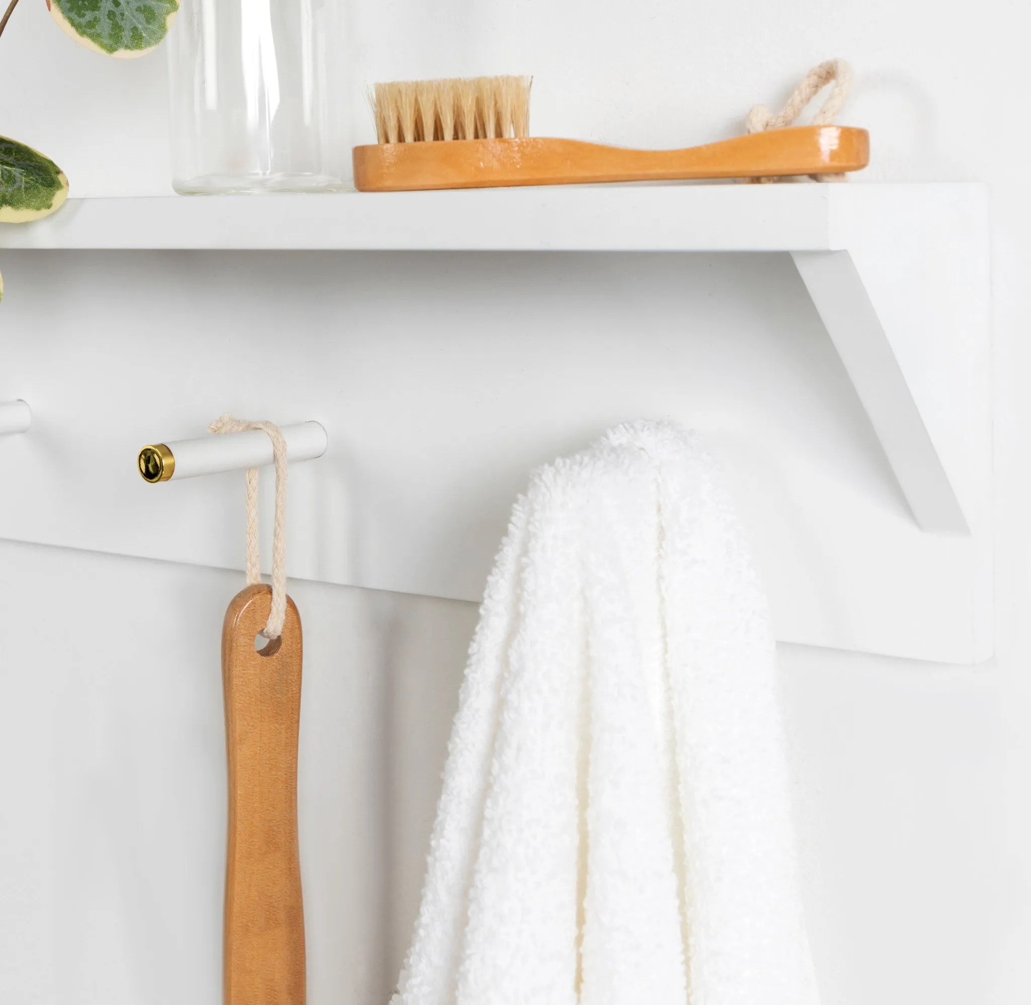 Adlynn Wall Shelf with Pegs