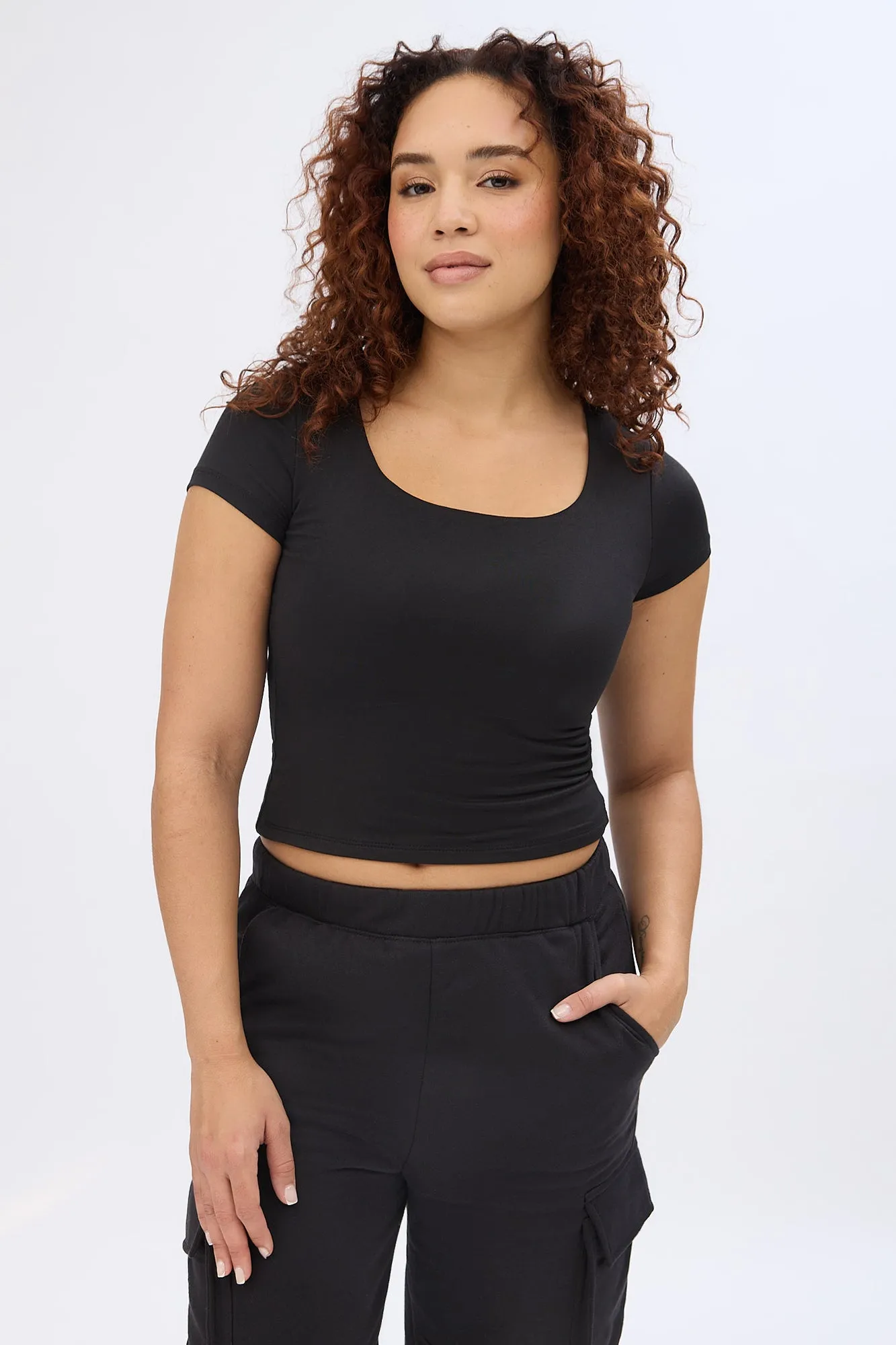 AERO Short Sleeve Square Neck Tee