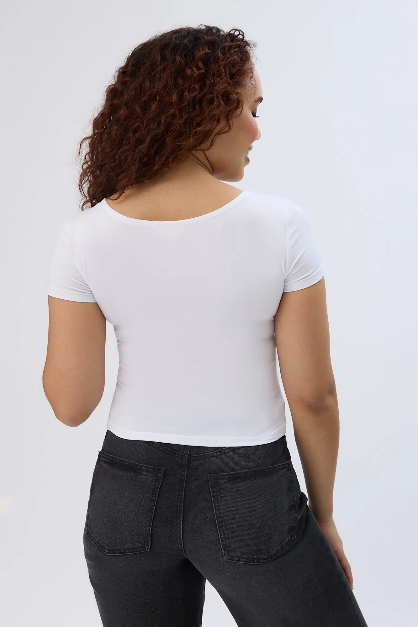 AERO Short Sleeve Square Neck Tee