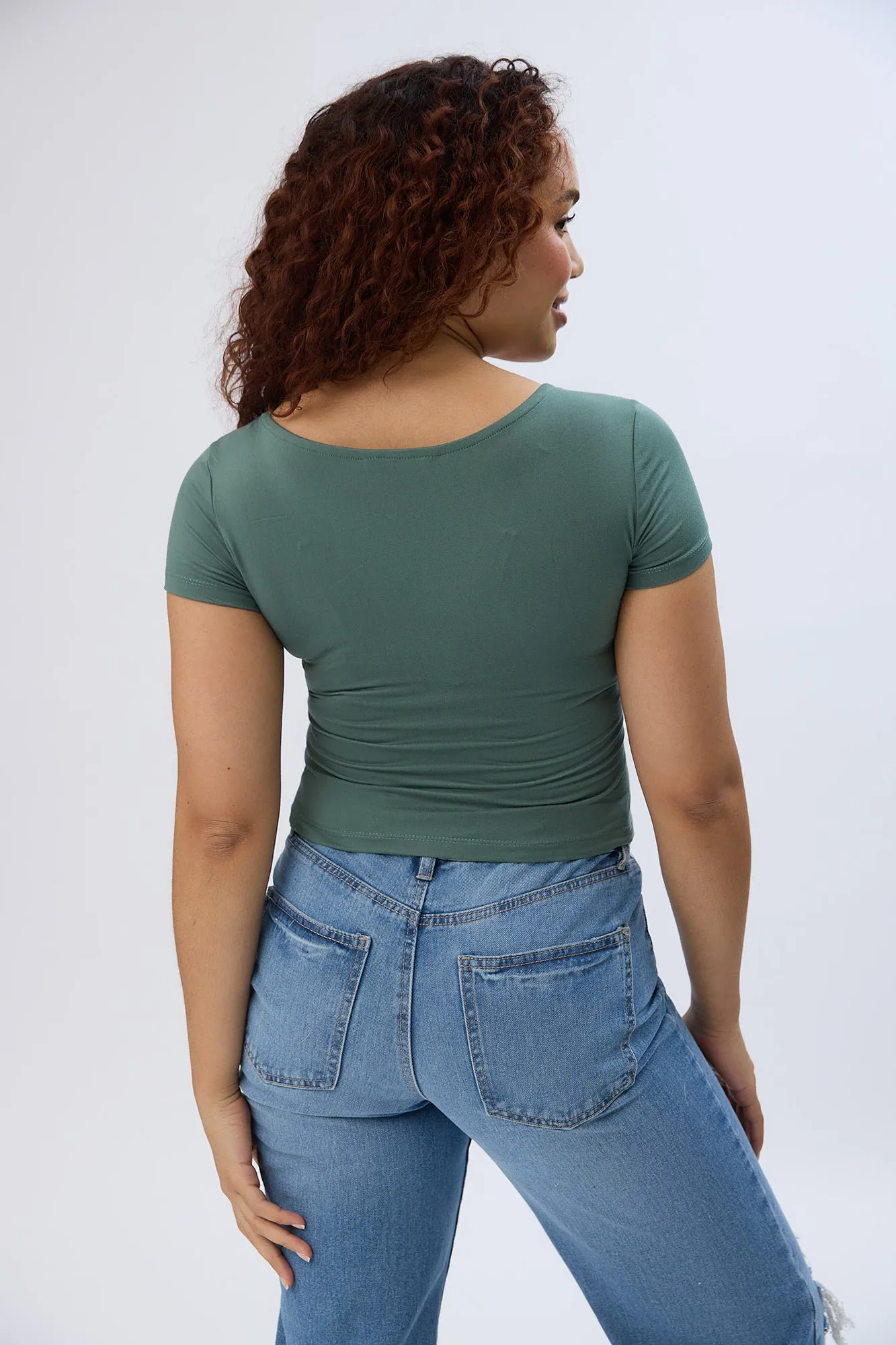 AERO Short Sleeve Square Neck Tee
