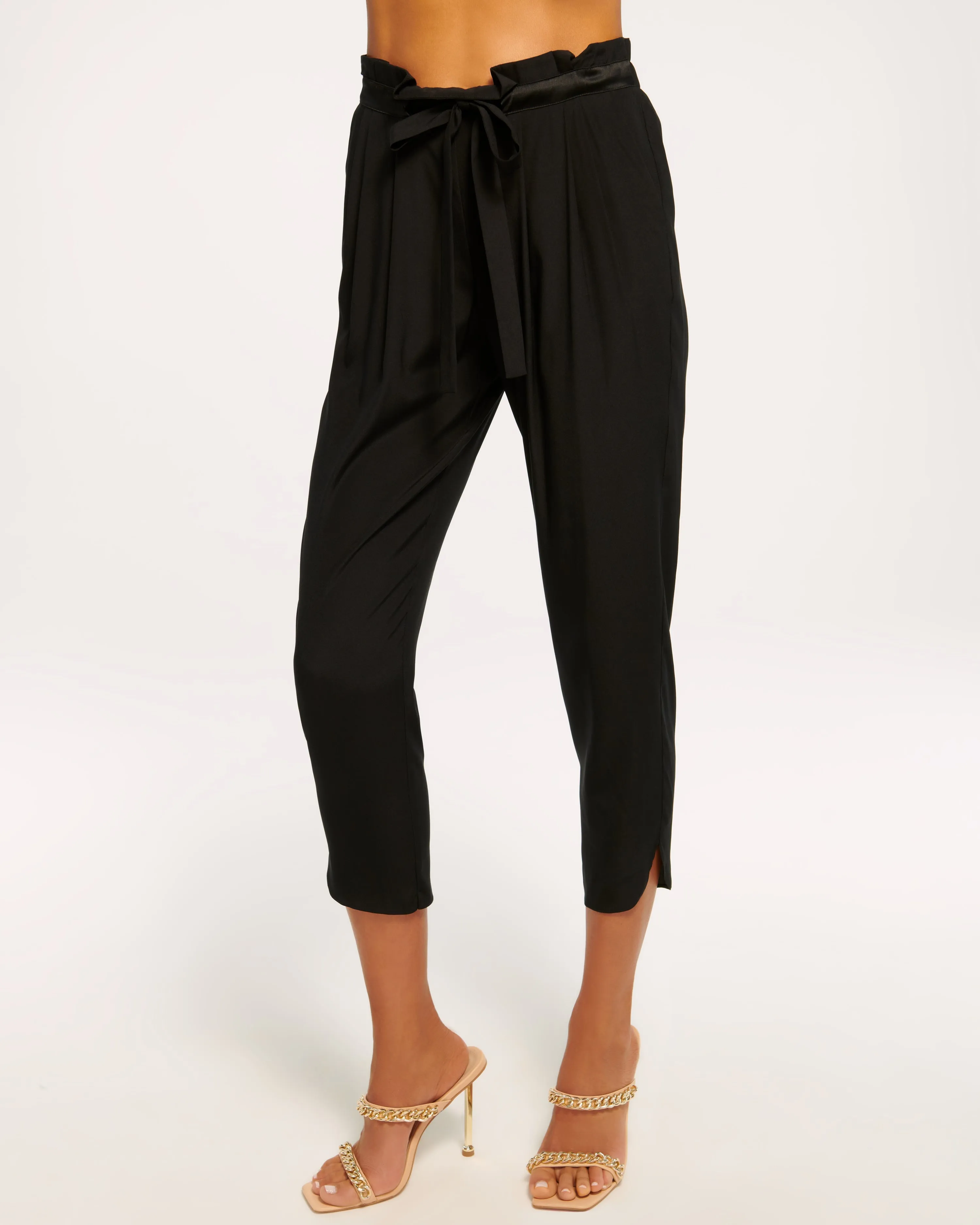 Allyn Silk Paperbag Waist Pant