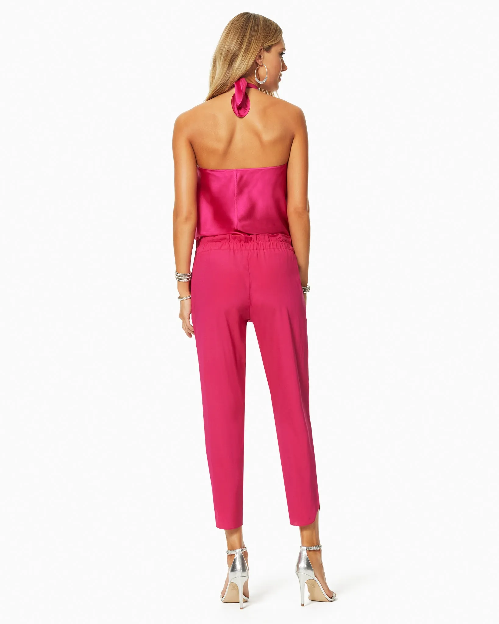 Allyn Silk Paperbag Waist Pant