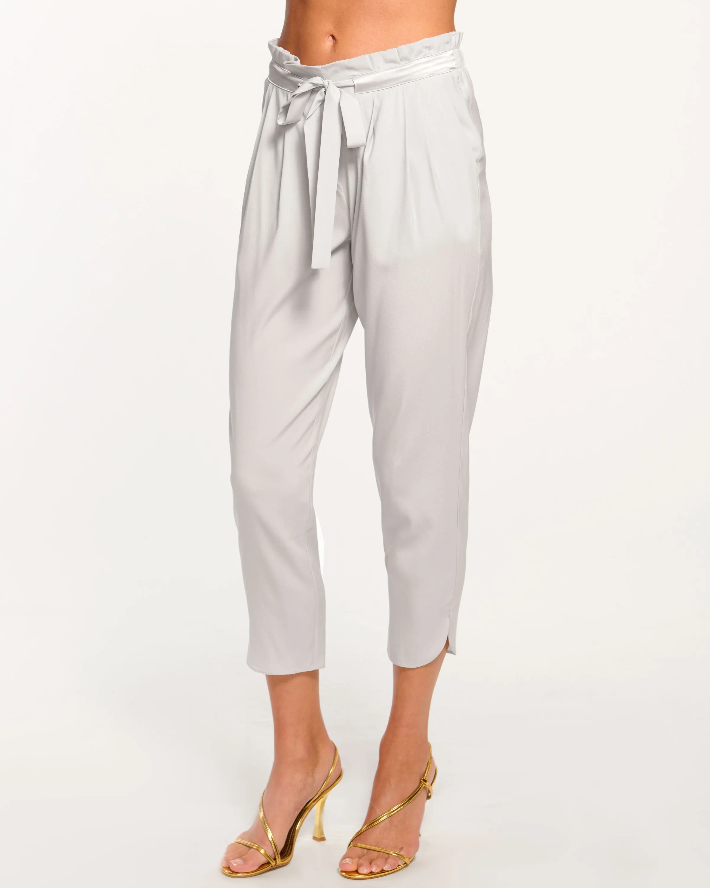 Allyn Silk Paperbag Waist Pant