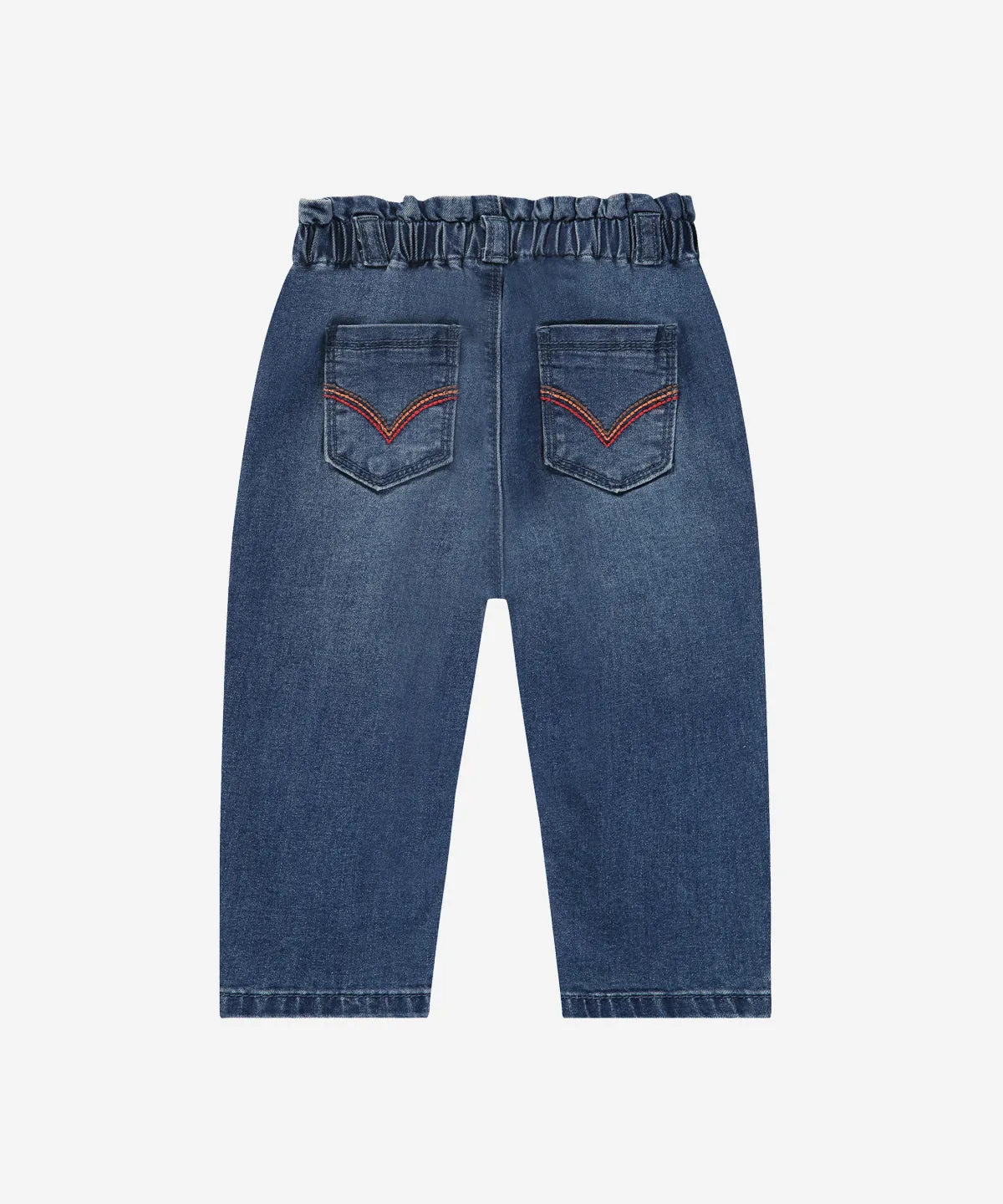 Baby Paperbag Pants - Blue Denim by Babyface - FINAL SALE