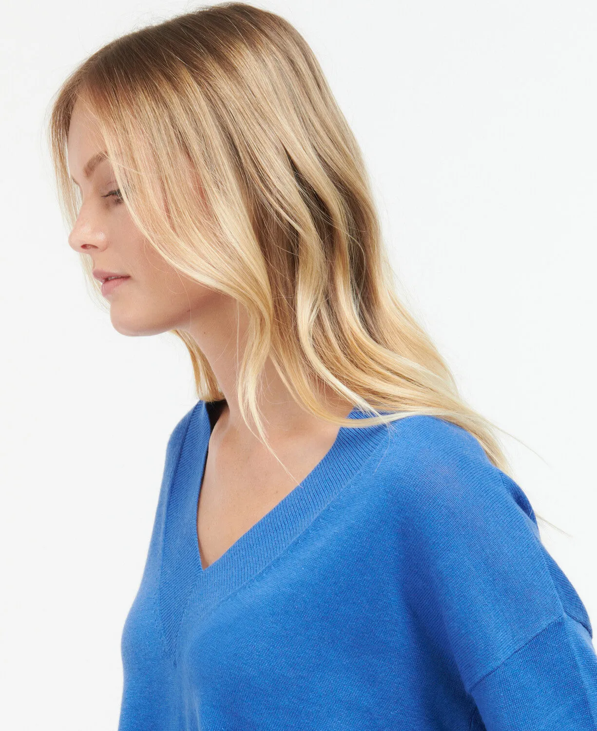 Barbour Bathgate Knit - Bluebell