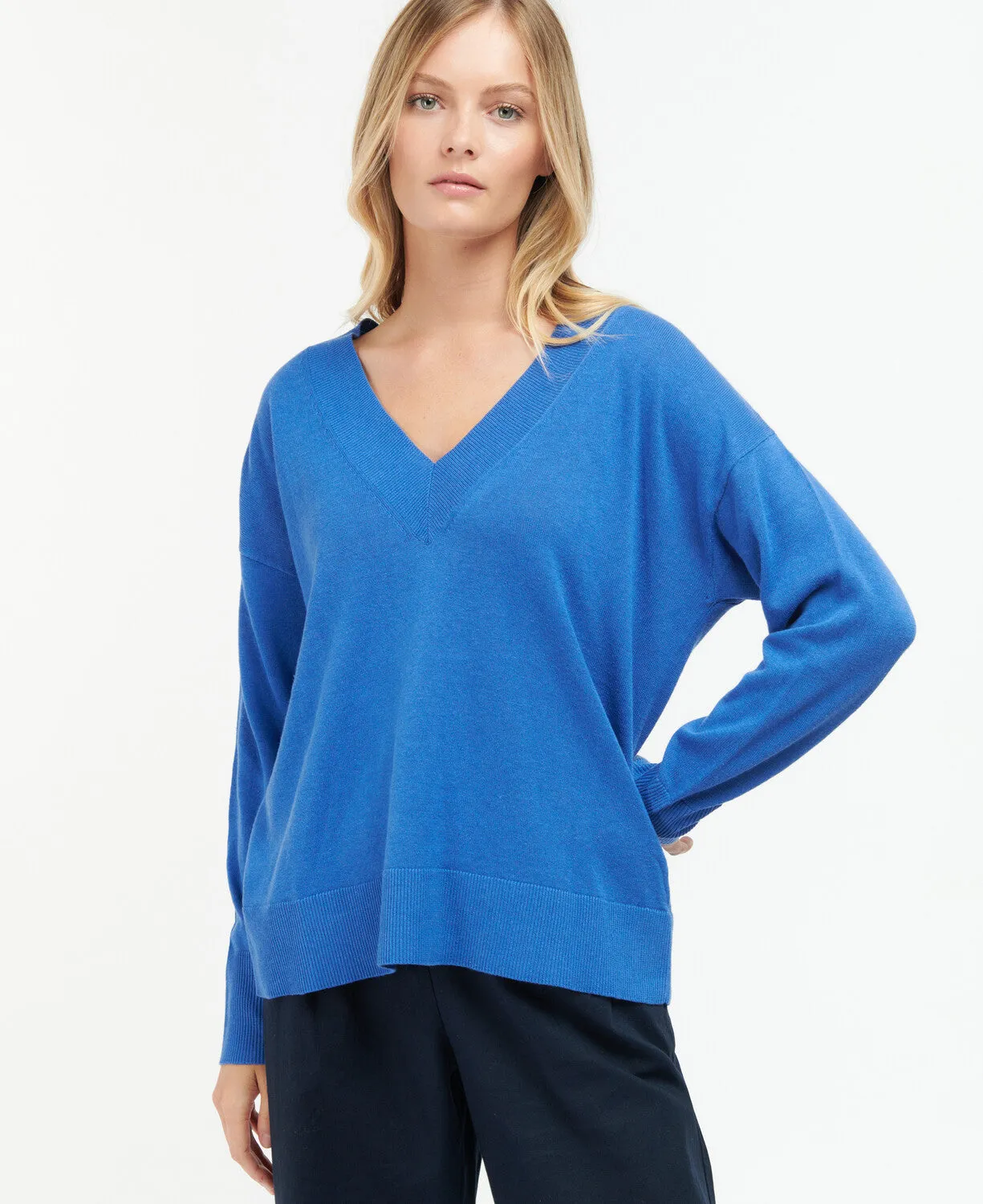 Barbour Bathgate Knit - Bluebell