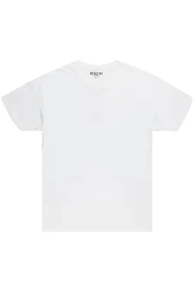 Basic White Rockstar Plain T-Shirt