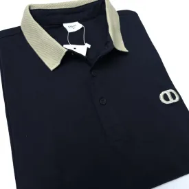 BIG- CD designer polo shirt | Navy blue