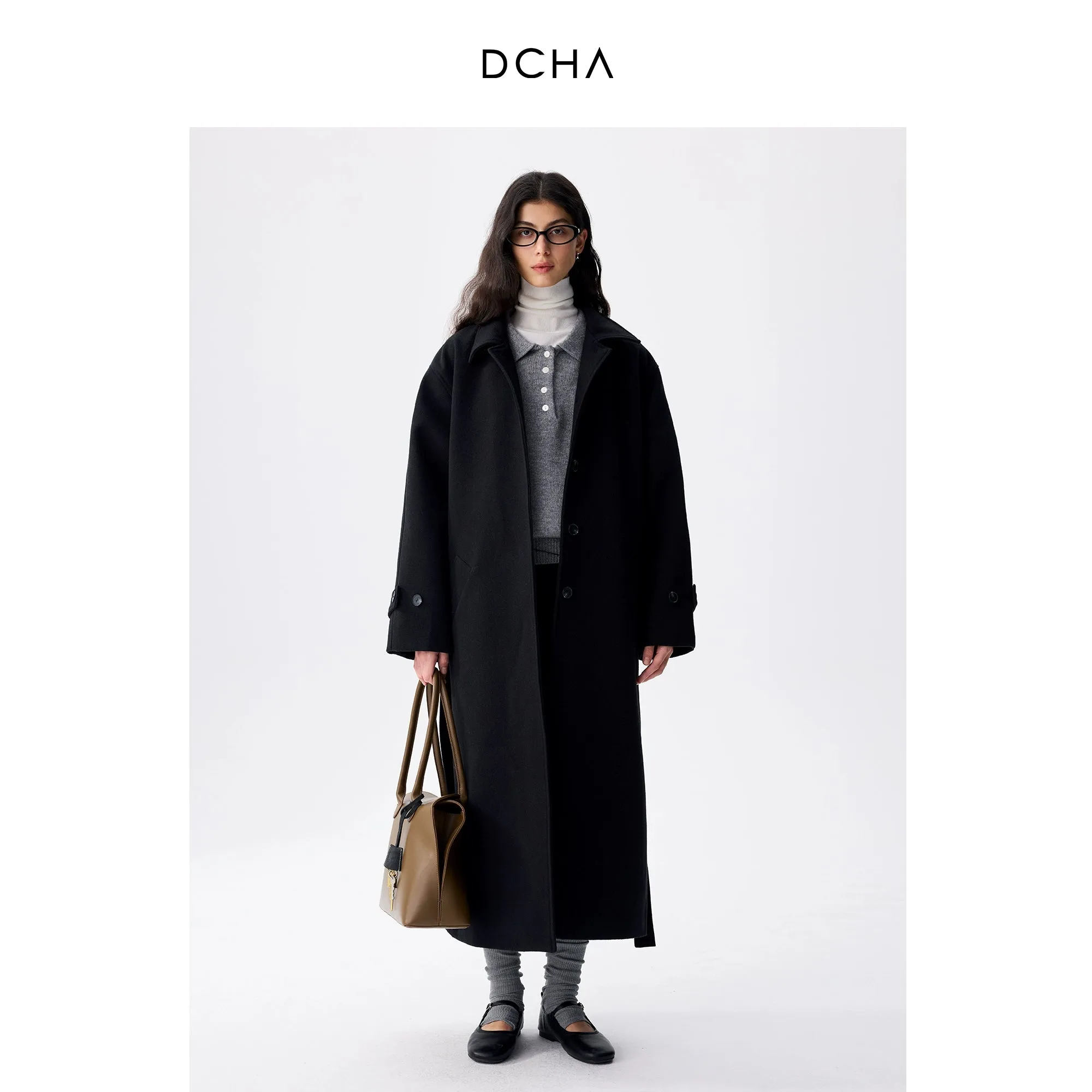 Black Long Wool Coat