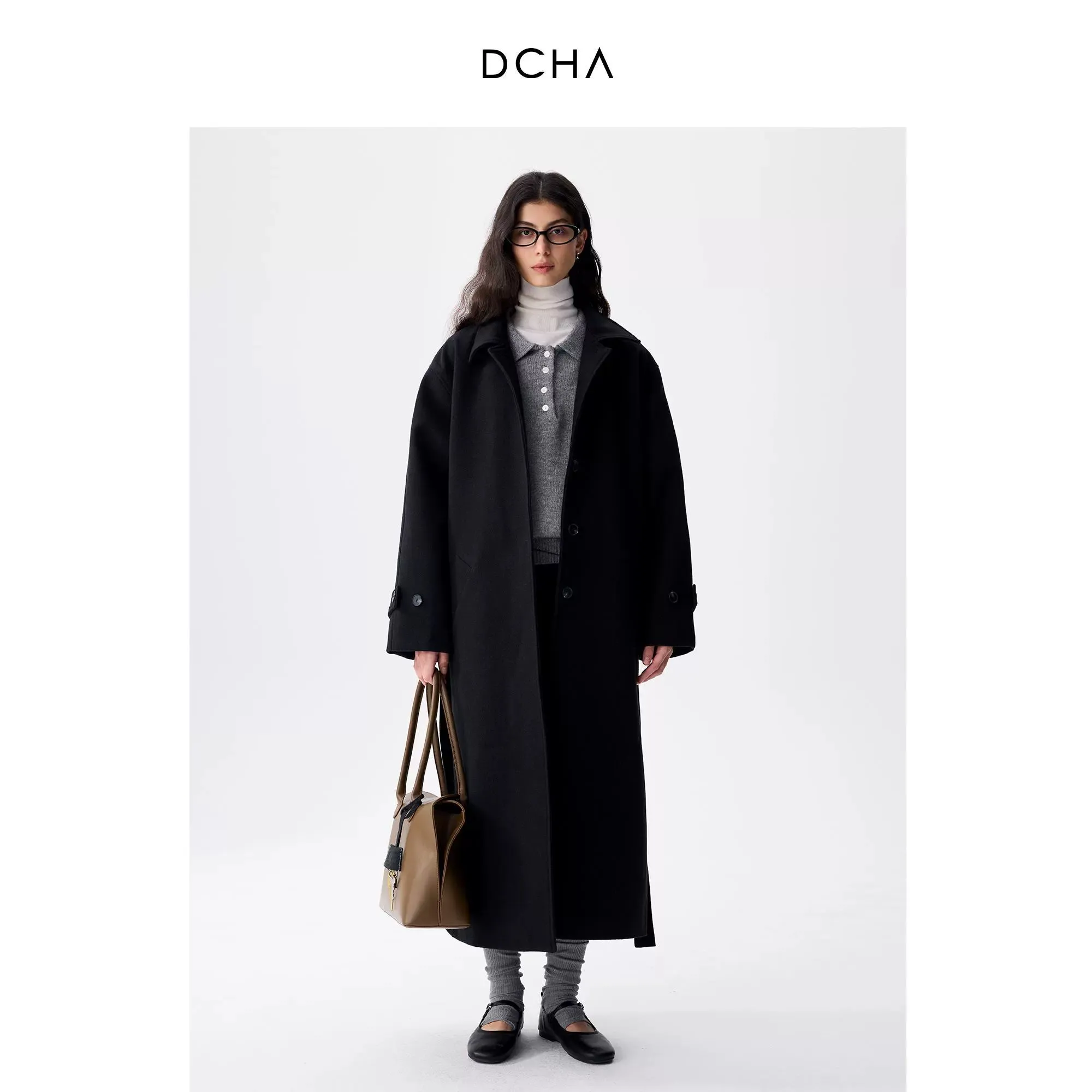 Black Long Wool Coat