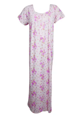 Boho Caftan Maxi Housedress Summer Muumuu, Cruise Dresses, M