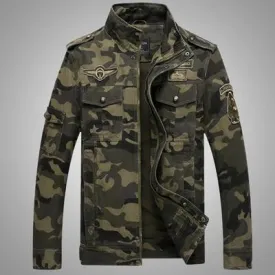Camouflage Autumn Men's Bomber Jackets