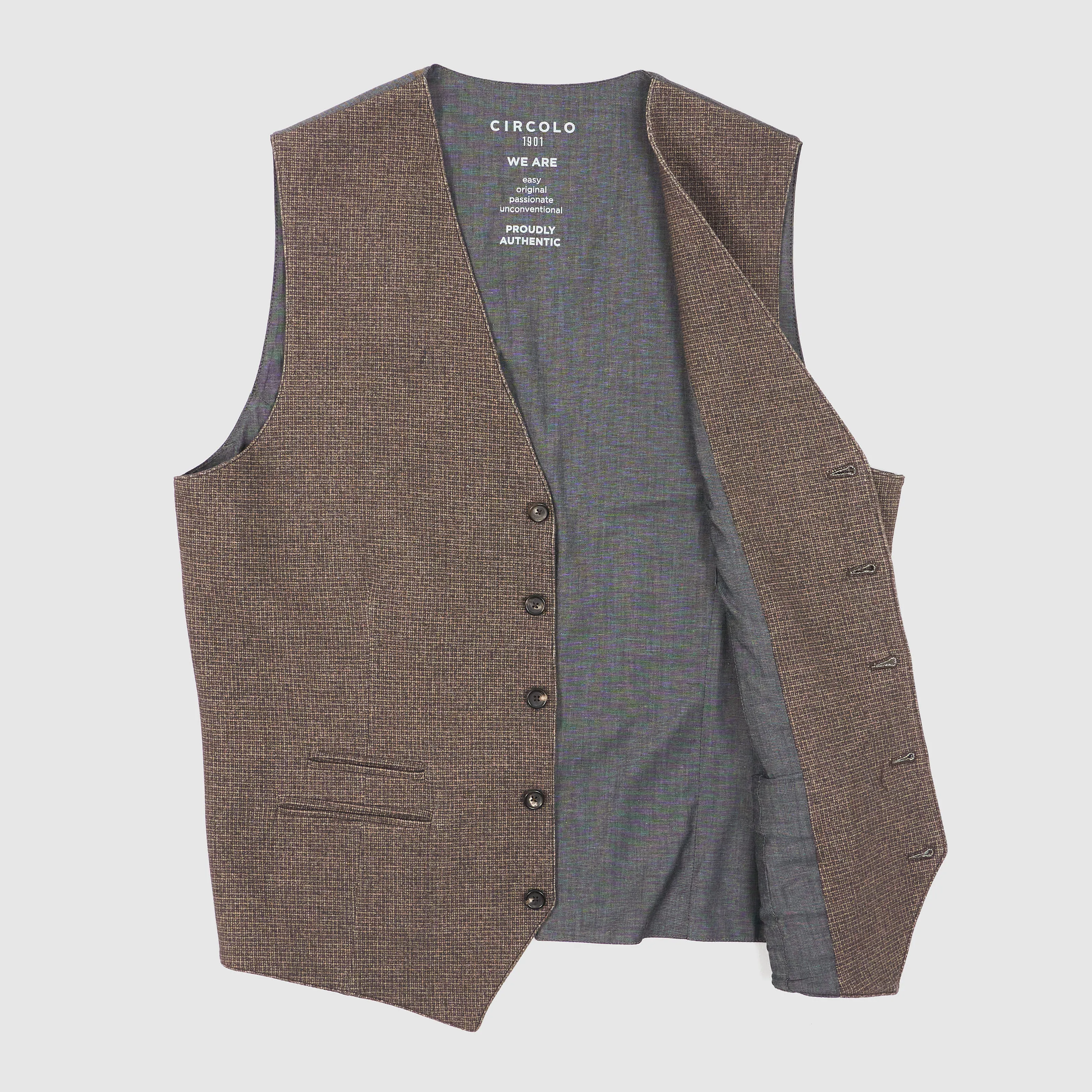 Circolo 1901 Knitted Cotton Fleece Vest