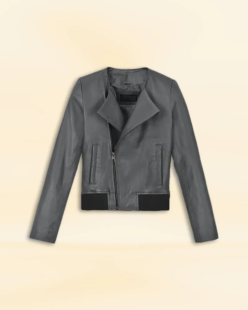 Classic Leather Bomber Jacket Worn By Jennifer Aniston | Jennifer Aniston Classic Leather Bomber Jacket