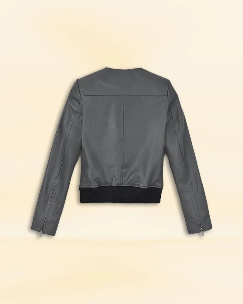 Classic Leather Bomber Jacket Worn By Jennifer Aniston | Jennifer Aniston Classic Leather Bomber Jacket