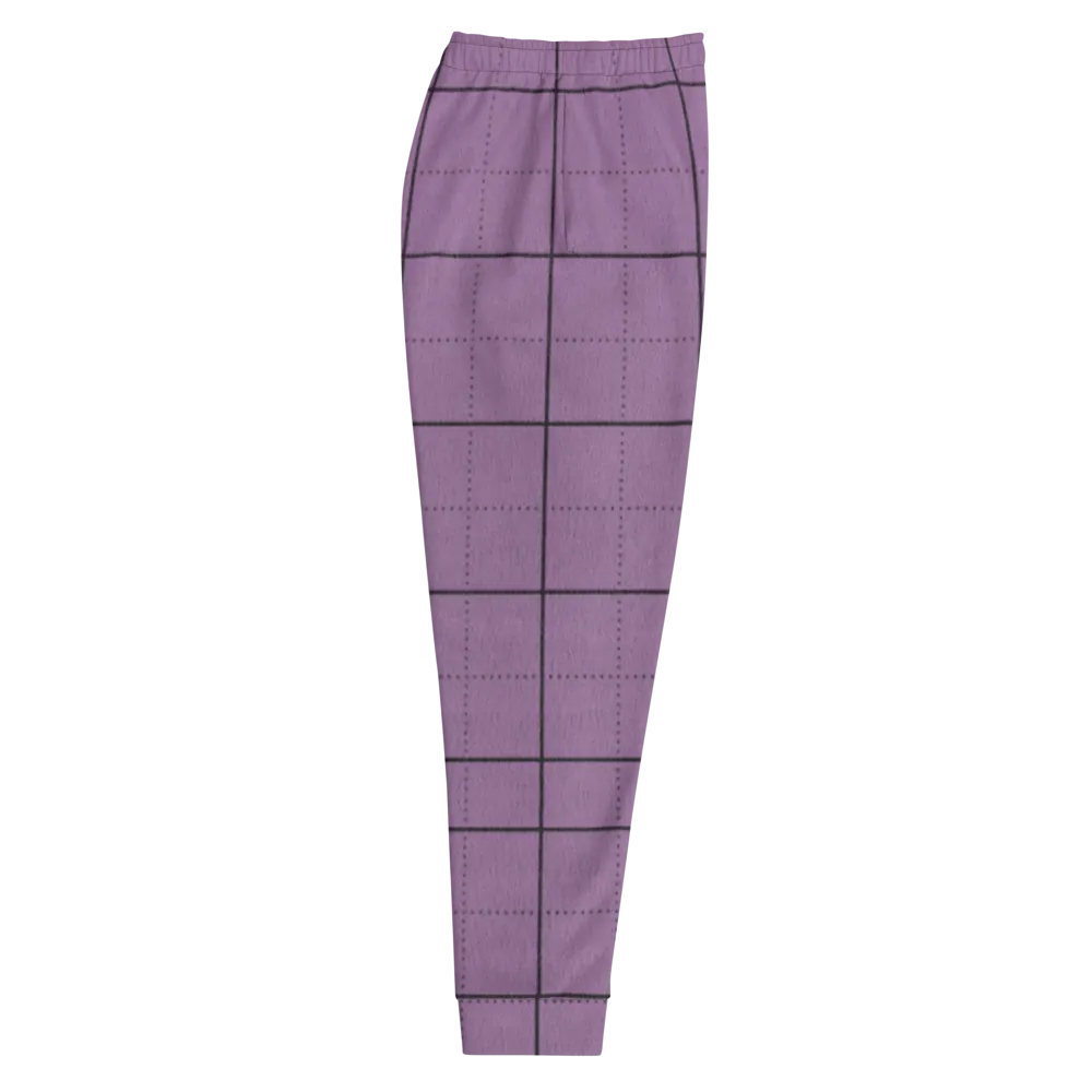 CRXWN | Drip or Dye | Plaid Season 1 Unisex Jogger Sweatpant Violet Purple