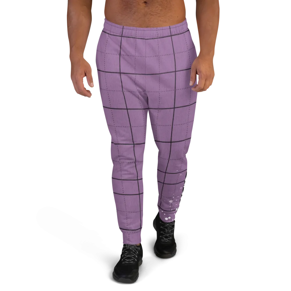 CRXWN | Drip or Dye | Plaid Season 1 Unisex Jogger Sweatpant Violet Purple