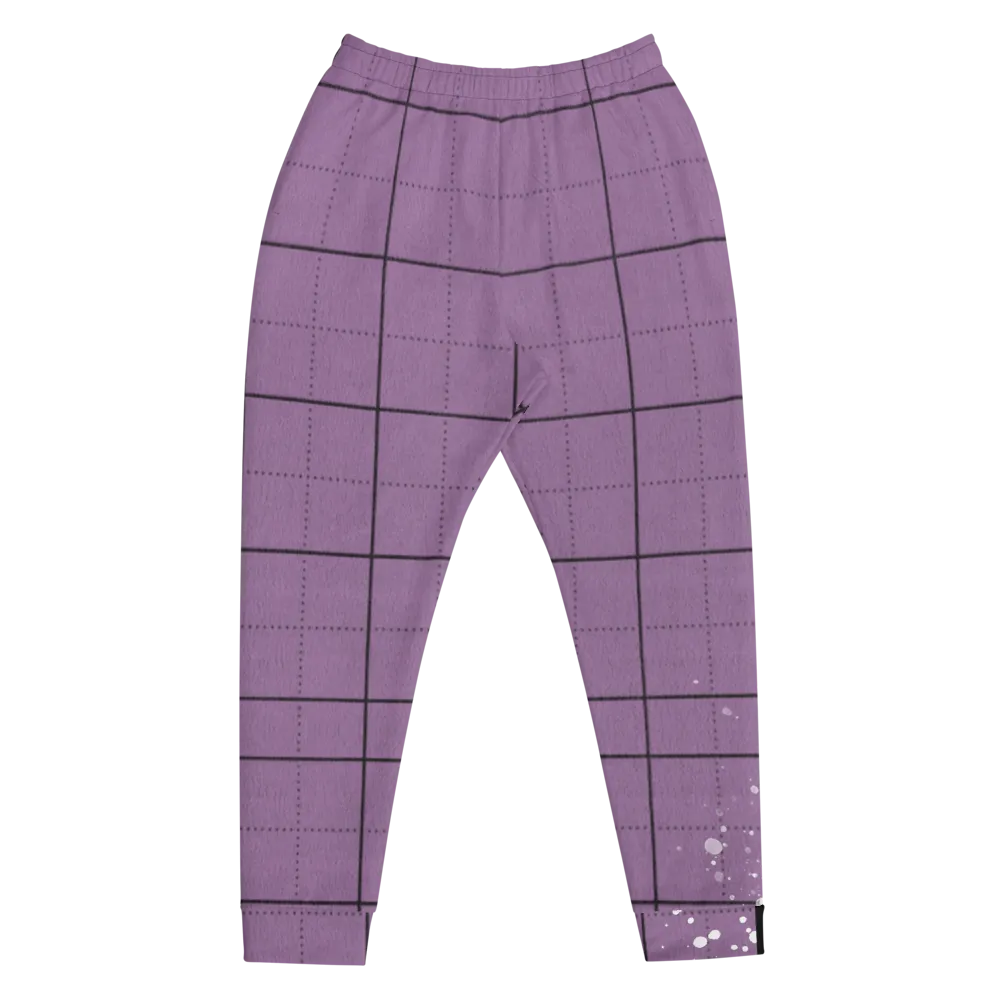 CRXWN | Drip or Dye | Plaid Season 1 Unisex Jogger Sweatpant Violet Purple