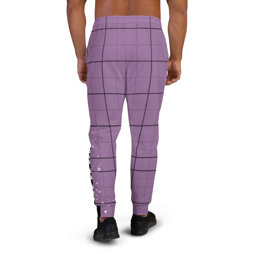 CRXWN | Drip or Dye | Plaid Season 1 Unisex Jogger Sweatpant Violet Purple