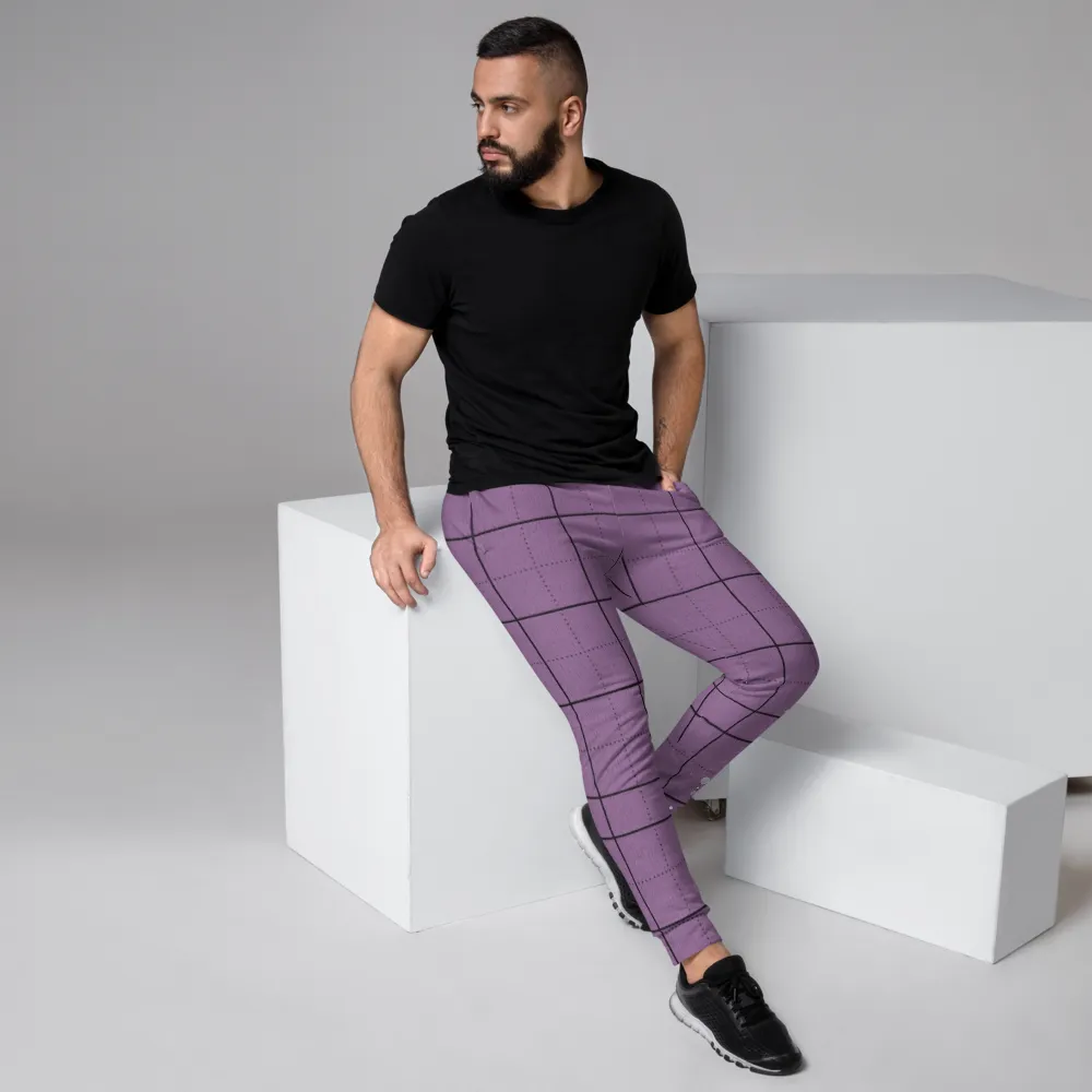 CRXWN | Drip or Dye | Plaid Season 1 Unisex Jogger Sweatpant Violet Purple