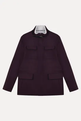Deep Plum Wool Jacket