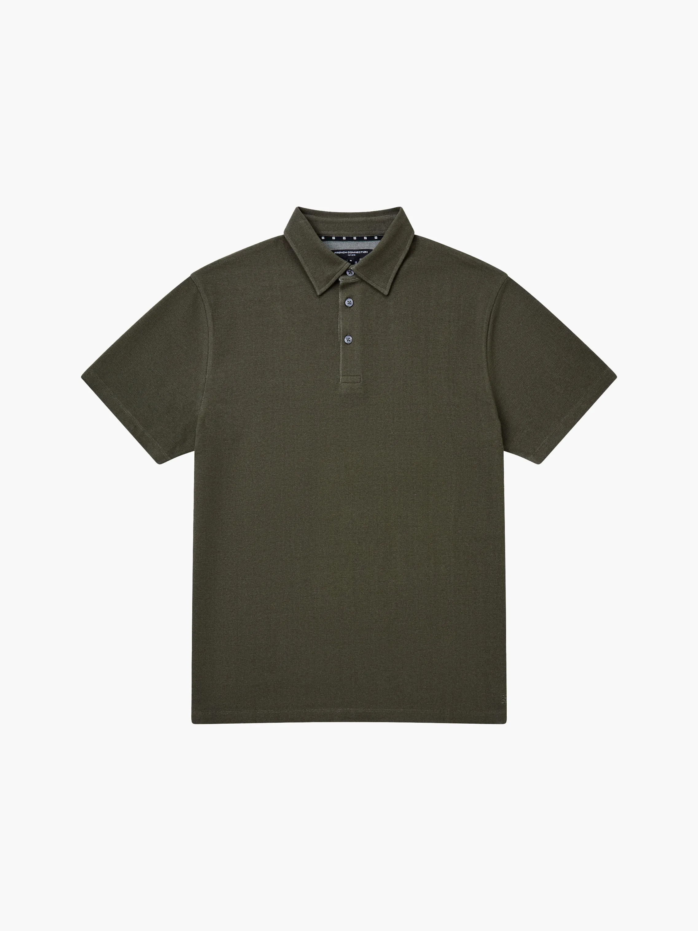 Grid Texture Polo Shirt