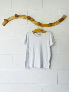 hanna andersson Basic White Tee, 8 years (130cm)