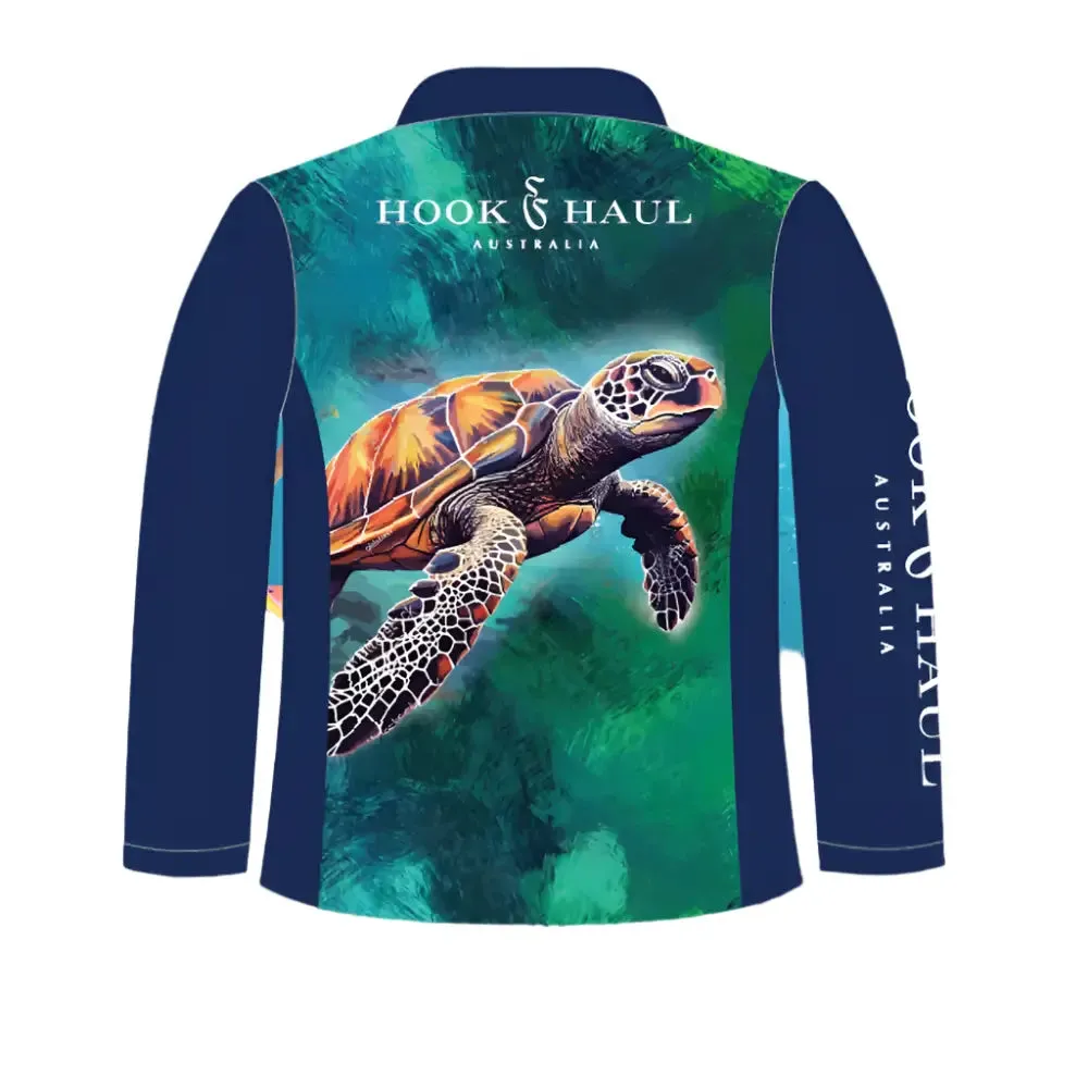 Hook And Haul | Marine Life Range Turtle Fishing Polo | Pre Order