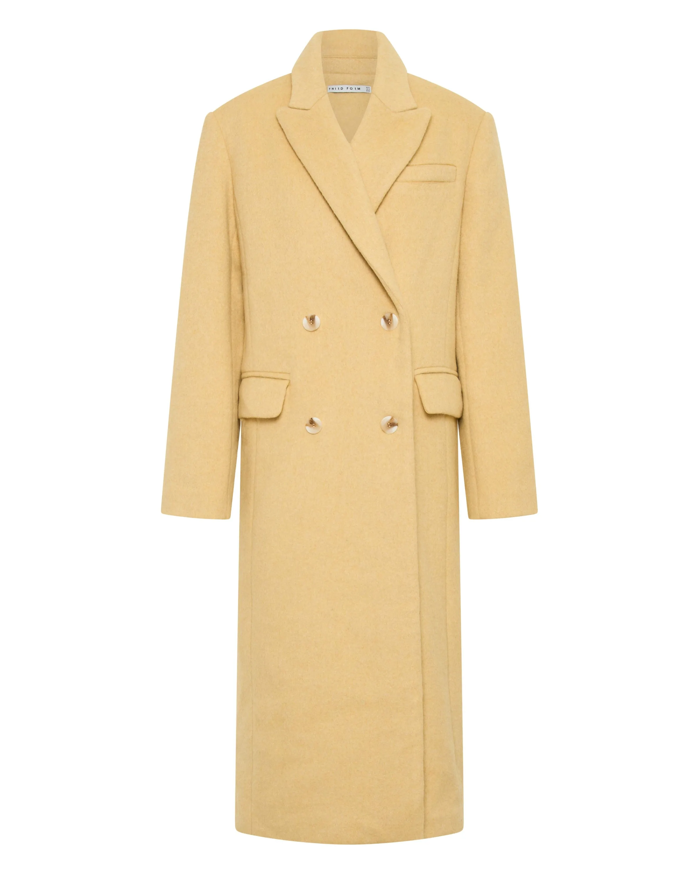 IMMERSION DOUBLE BREASTED COAT | SUN FLECK