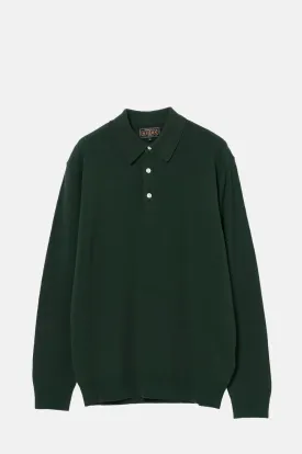 Knit Polo L/S 12G Green