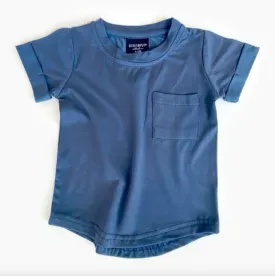 Little Bipsy - Basic Pocket Tee in Blue