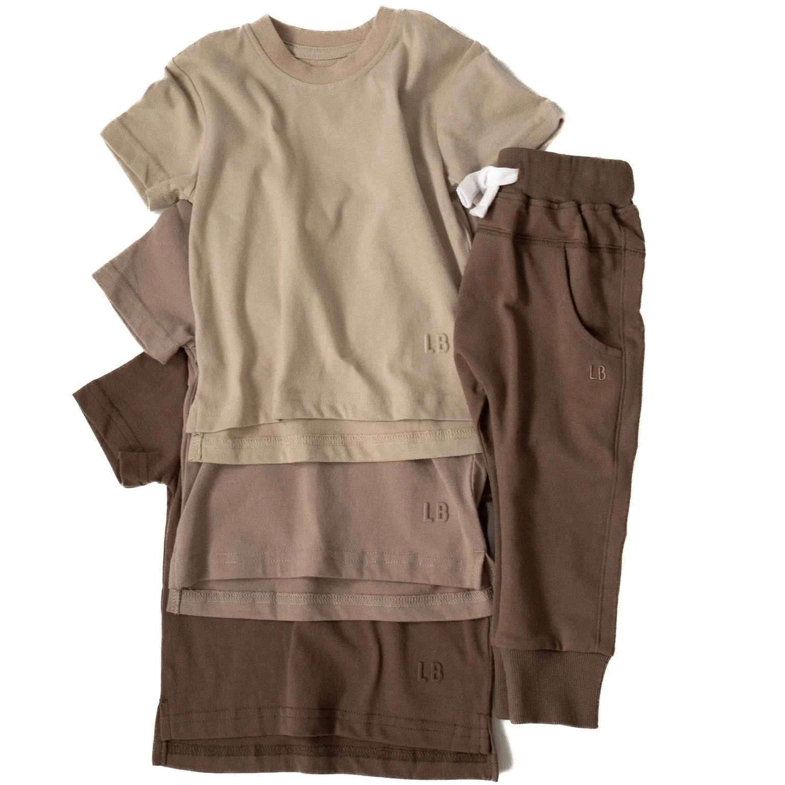 Little Bipsy - Elevated Tees 3-Pack in Neutrals