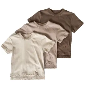 Little Bipsy - Elevated Tees 3-Pack in Neutrals