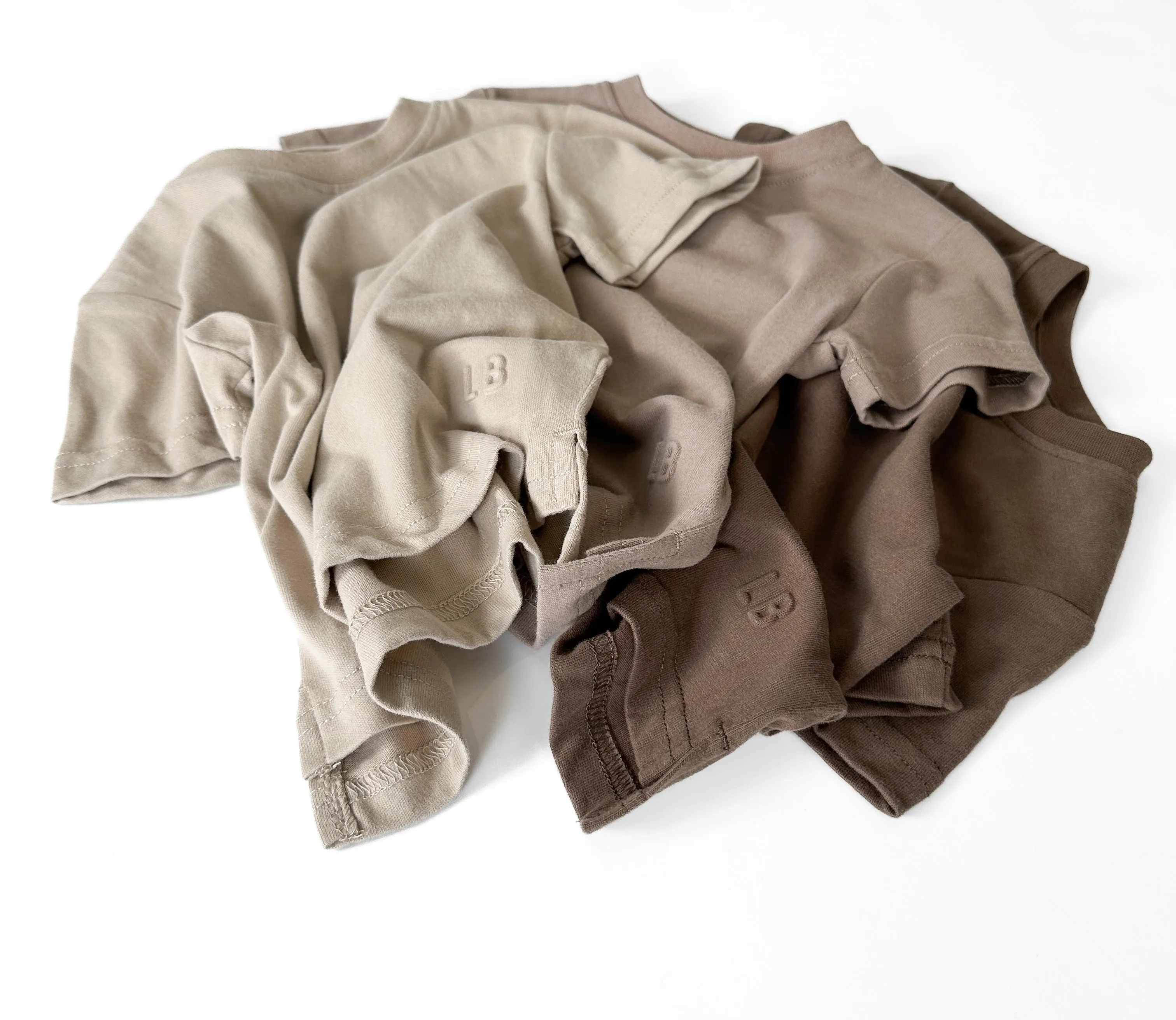 Little Bipsy - Elevated Tees 3-Pack in Neutrals