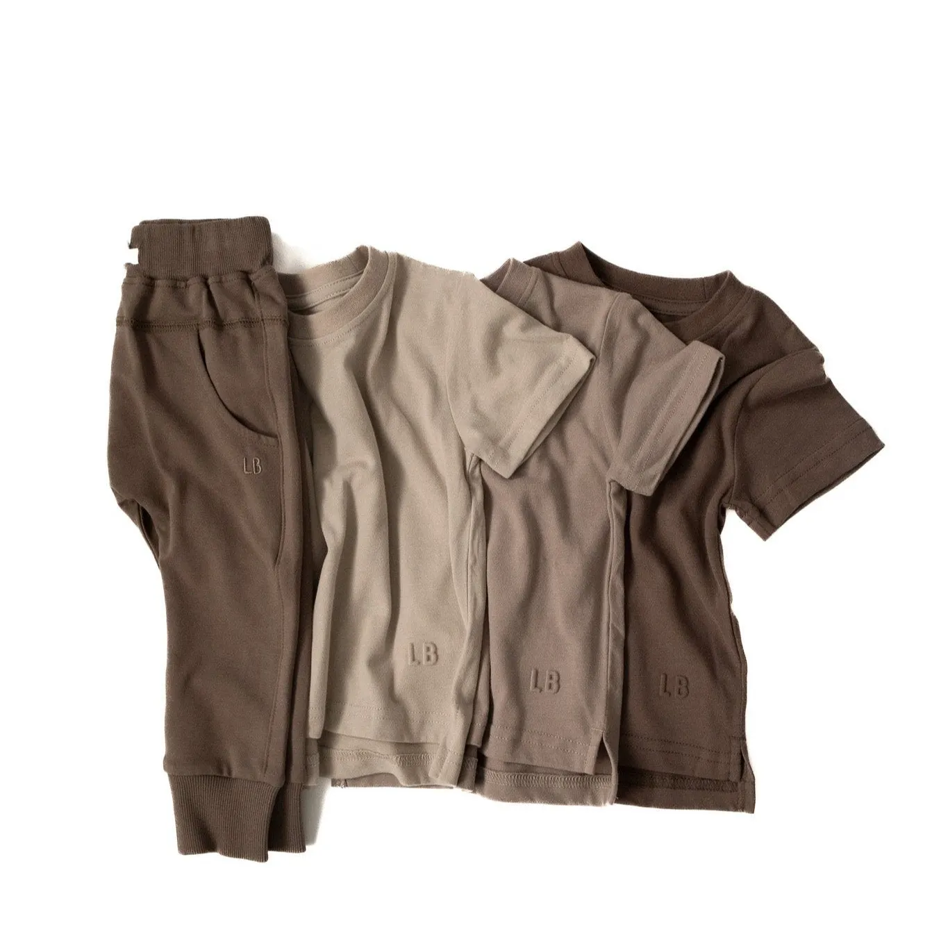 Little Bipsy - Elevated Tees 3-Pack in Neutrals