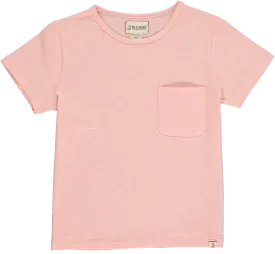 Me & Henry - Marbled Pocket Tee in Salmon