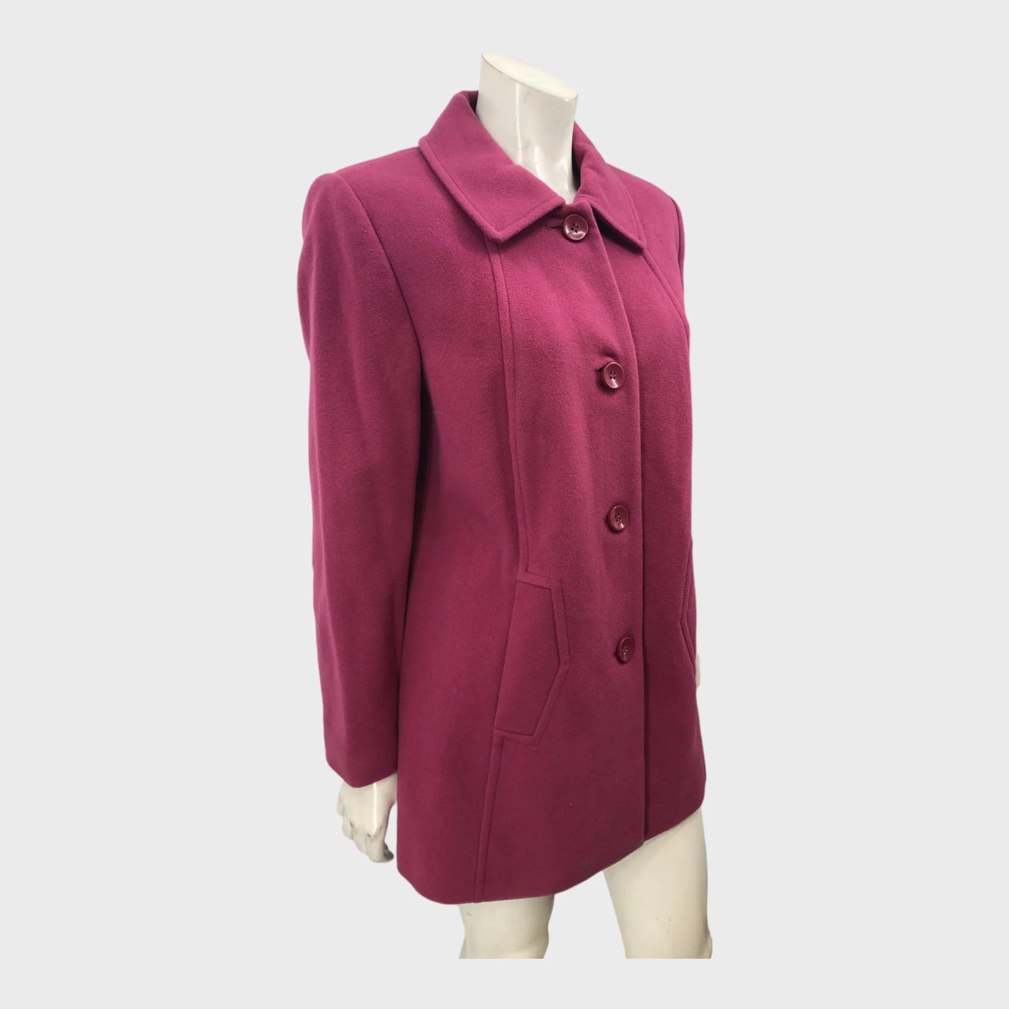 Mid Pink Wool Coat