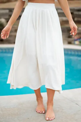 Monterey Midi Skirt - Cream