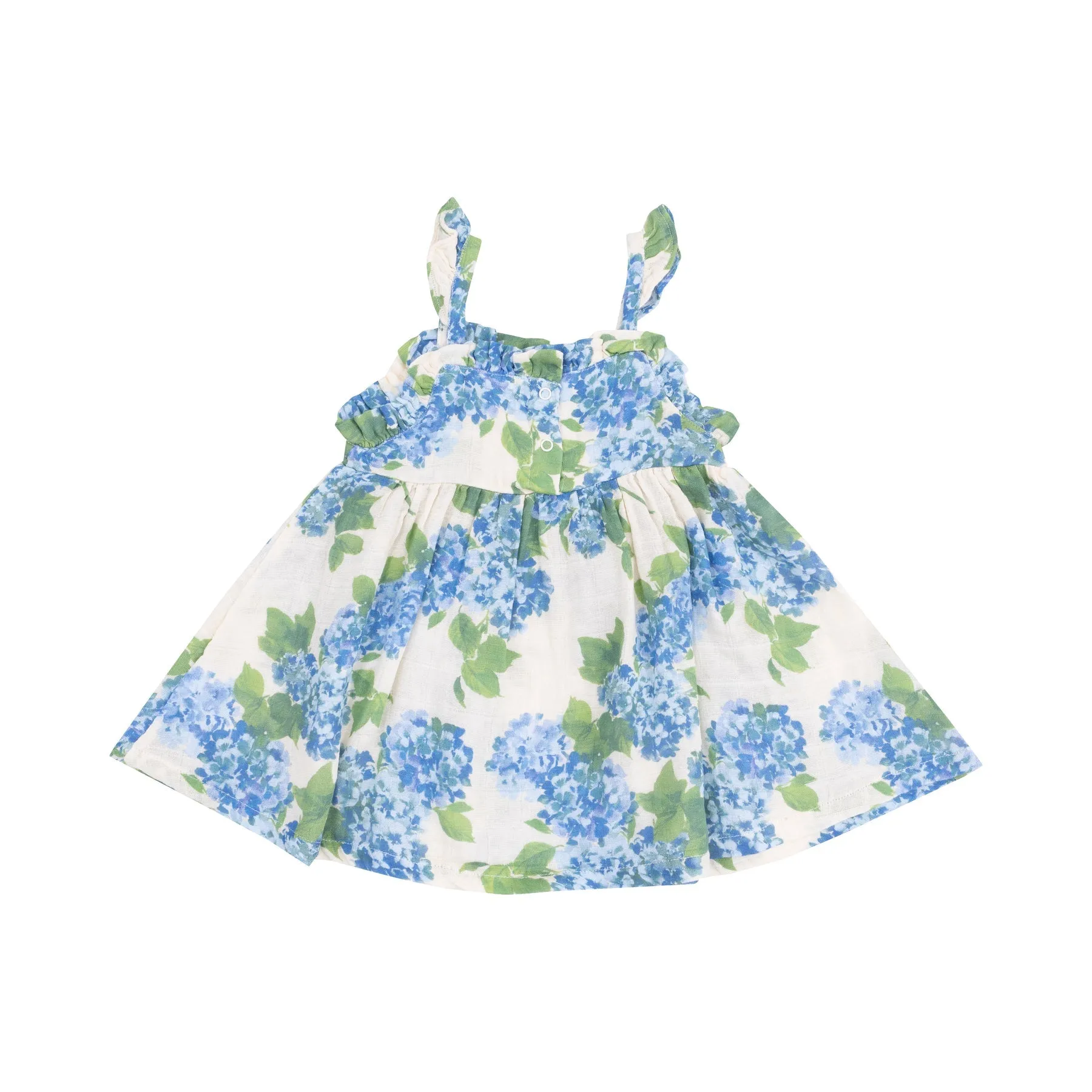 Muslin Paperbag Ruffle Sundress - Watercolor Hydrangeas by Angel Dear