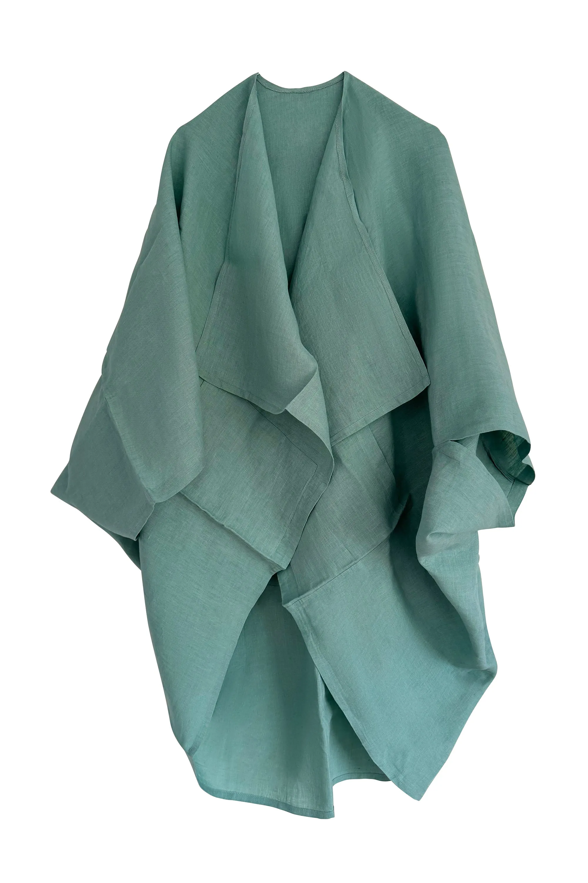 NEW! LINEN Kimono Spruce Green
