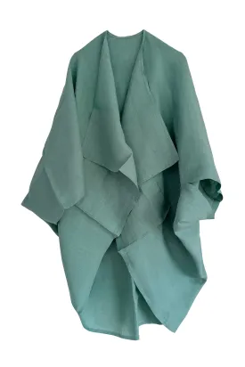 NEW! LINEN Kimono Spruce Green