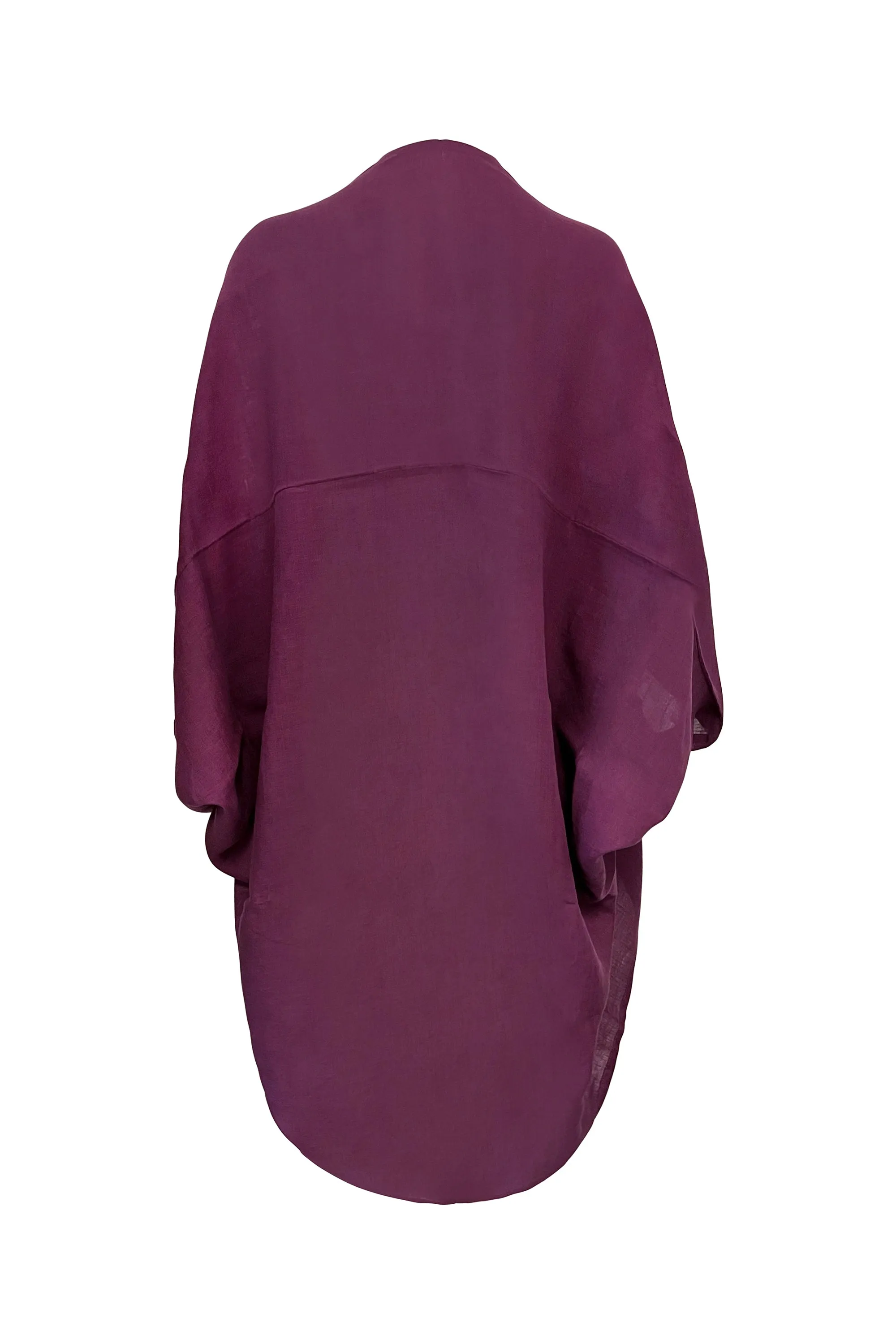 NEW! Petite LINEN Kimono Plum Caspia