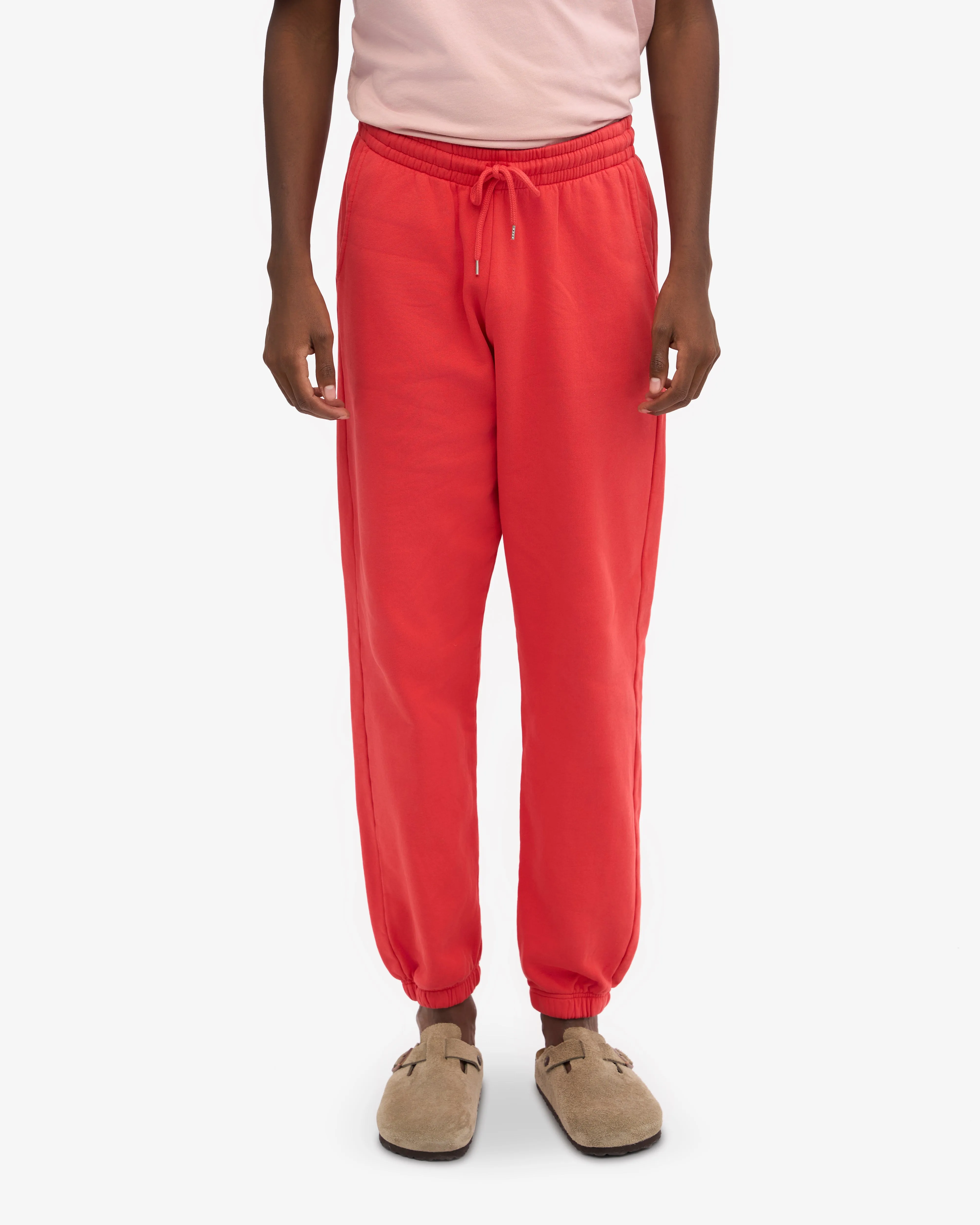 Organic Sweatpants - Red Tangerine