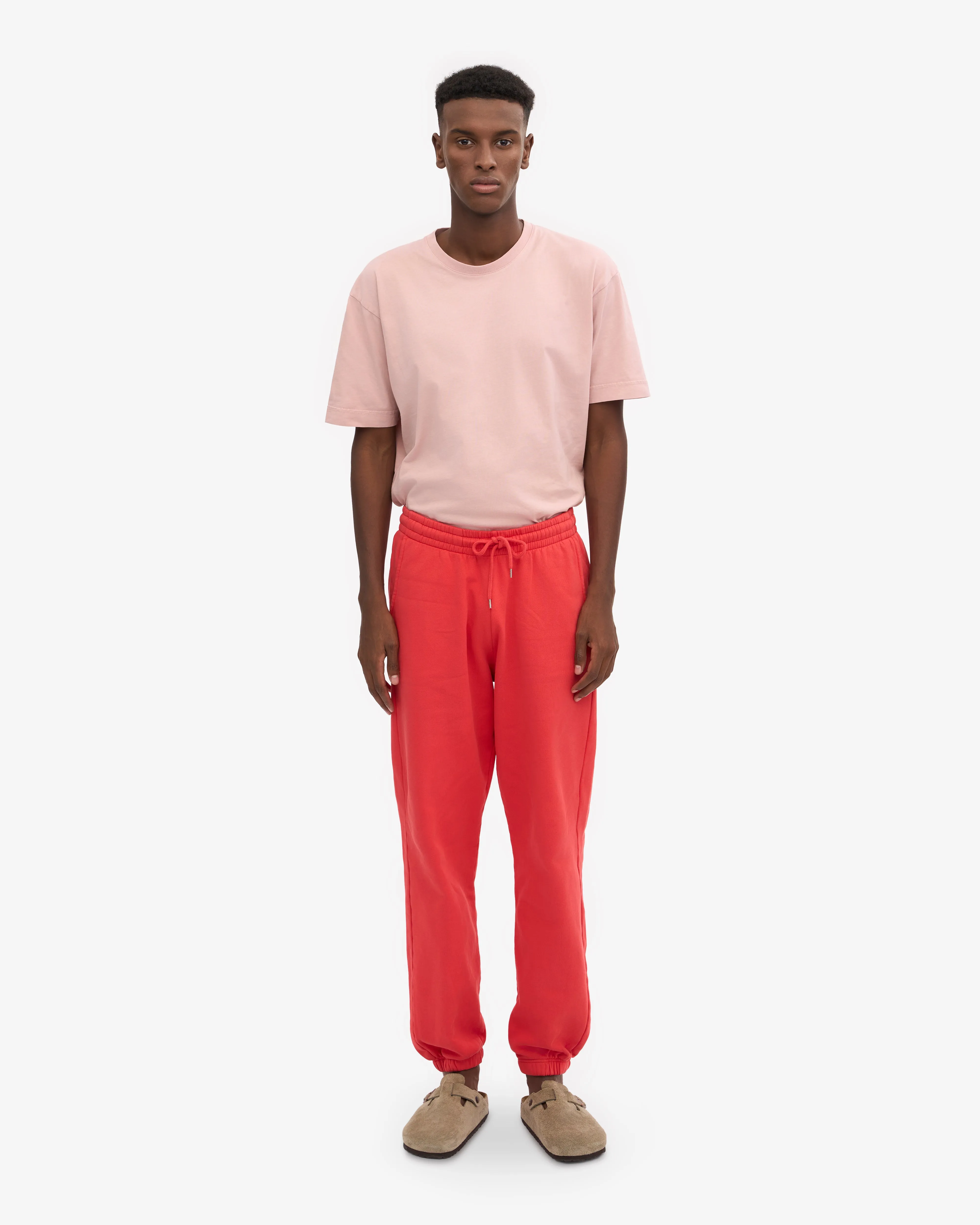 Organic Sweatpants - Red Tangerine