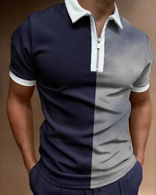 Patterned Polo Shirt